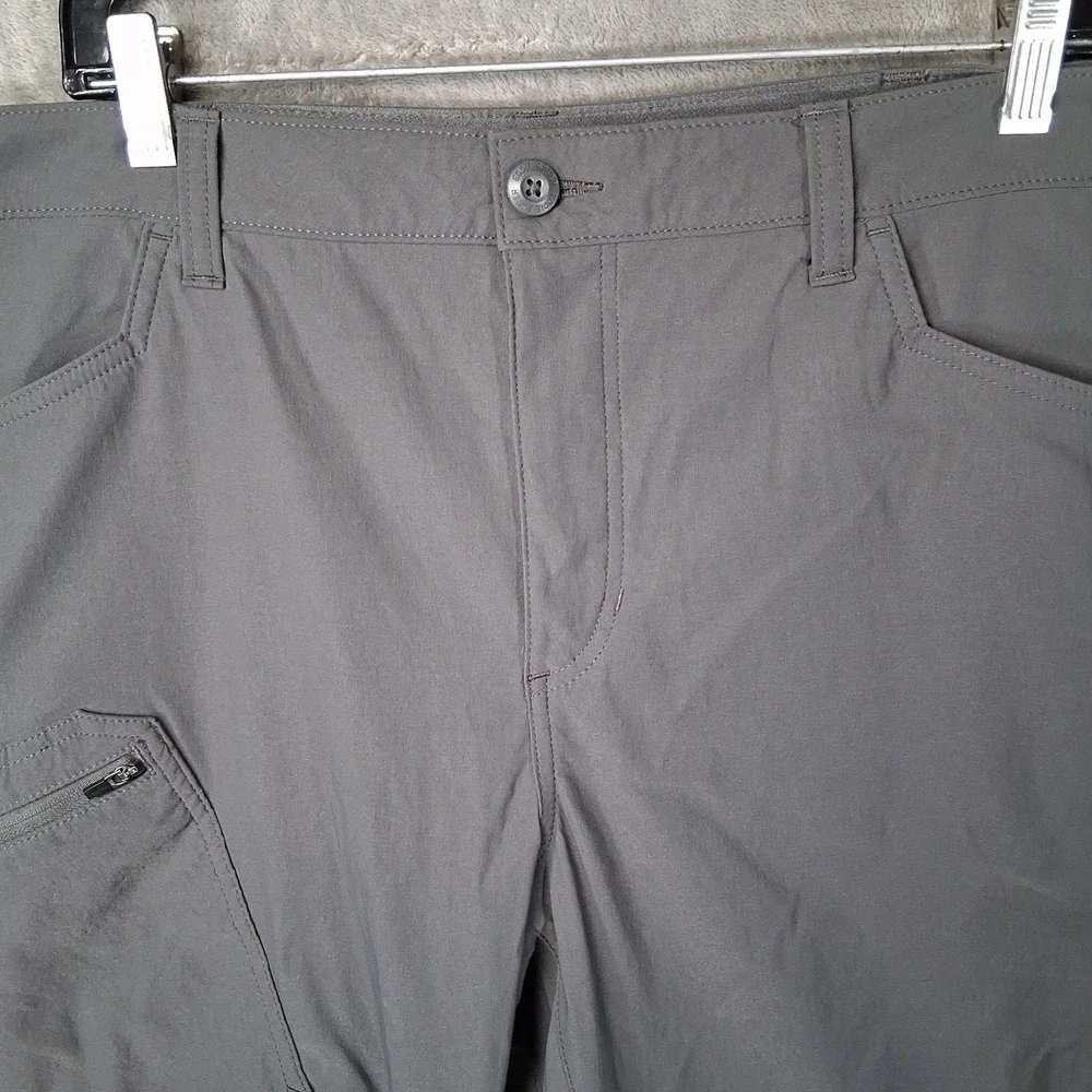 Eddie Bauer Rainier Cargo Pants Men Size 38x32 Gray Straight UPF DWR Fits 40x32